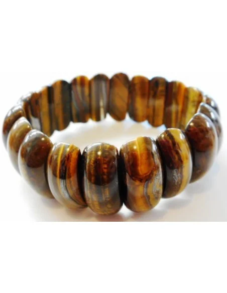 Grand bracelet oeil de tigre 