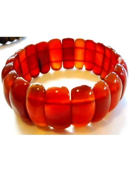 Grand bracelet en cornaline Grand bracelet en cornaline