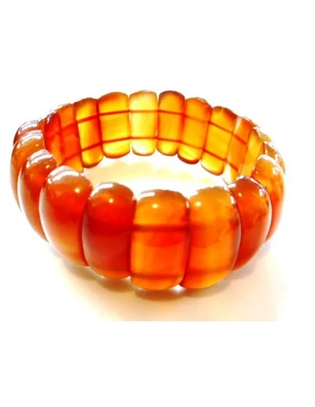 Grand bracelet en cornaline Grand bracelet en cornaline