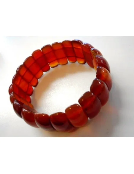 Grand bracelet en cornaline Grand bracelet en cornaline