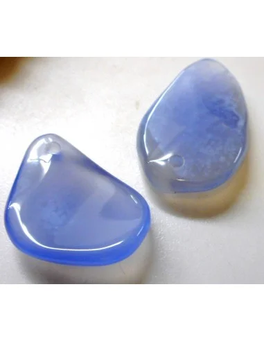 Agate bleue pendentif