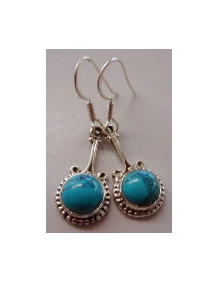 Boucles d'oreilles turquoise argent Boucles d'oreilles turquoise argent