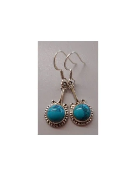 Boucles d'oreilles turquoise argent Boucles d'oreilles turquoise argent