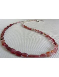 Tourmaline rose collier