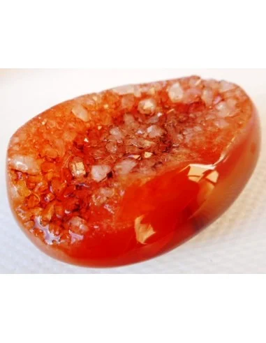 Cornaline cristalise geode