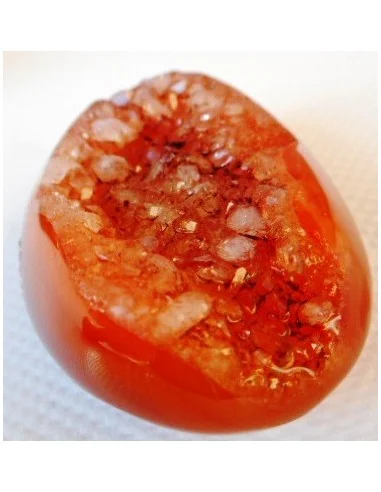 Cornaline cristalise geode