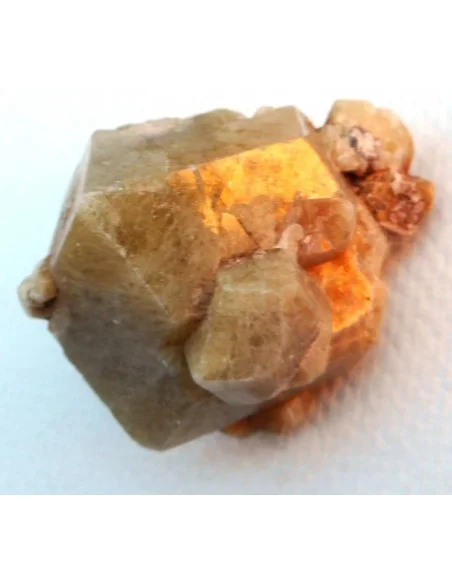 Grenat jaune cubique cristal Grenat jaune cubique cristal