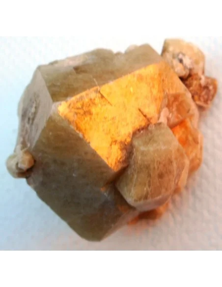 Grenat jaune cubique cristal Grenat jaune cubique cristal