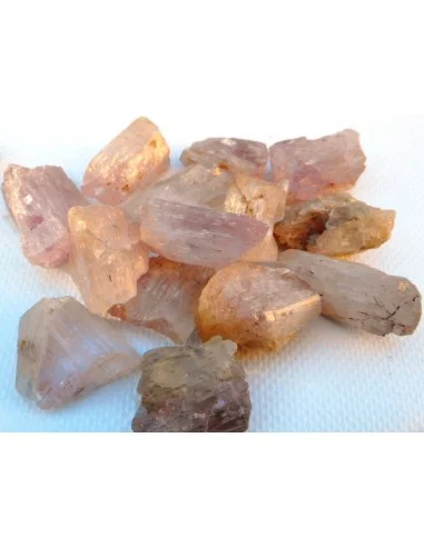 Kunzite brute percé 8 a 10g.