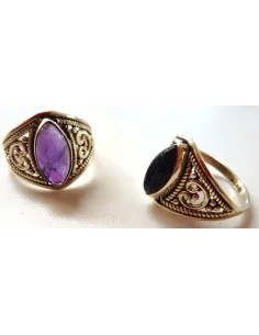 Bague argent Amethyste 2