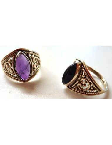 Bague argent Amethyste