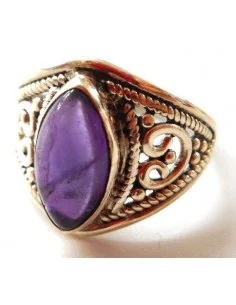 Bague argent Amethyste
