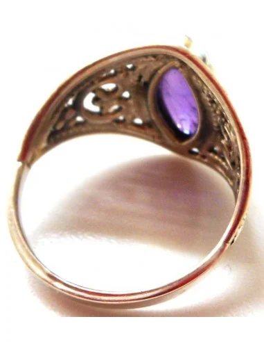 Bague argent Amethyste