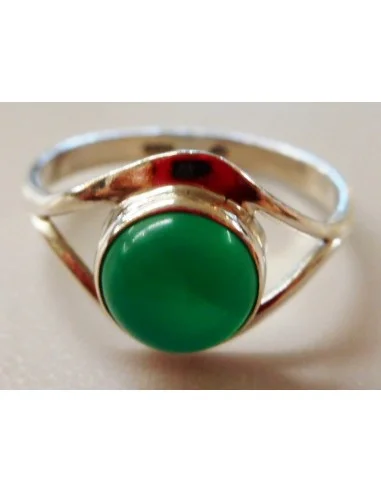 Jade imperiale bague montée en argent