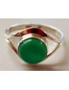 Jade imperiale bague montée en argent