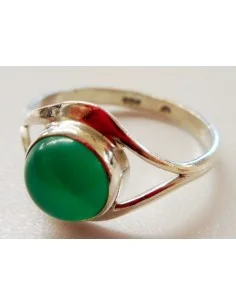 Jade imperiale bague montée en argent 2