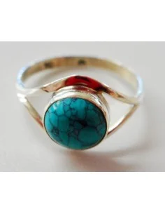 Turquoise bague argent 2