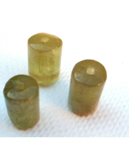 Hiddenite, kunzite verte pendentif