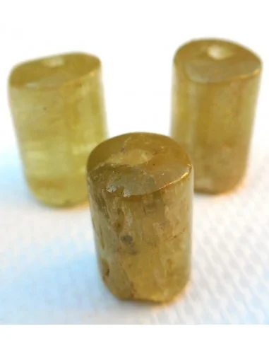 Hiddenite, kunzite verte pendentif