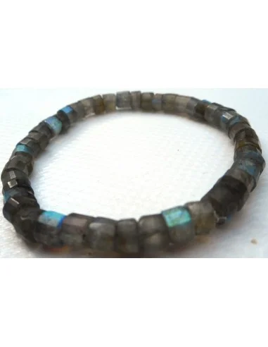 Labradorite cilindre bracelet  homme
