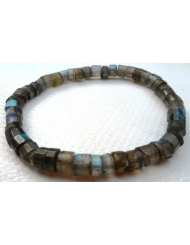 Labradorite cilindre bracelet  homme