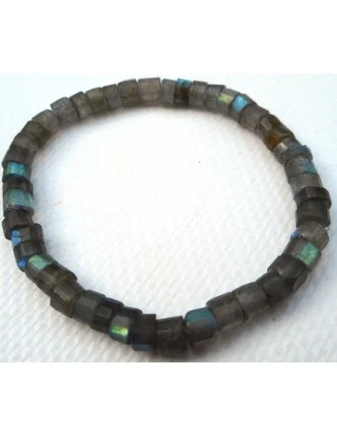 Labradorite cilindre bracelet  homme