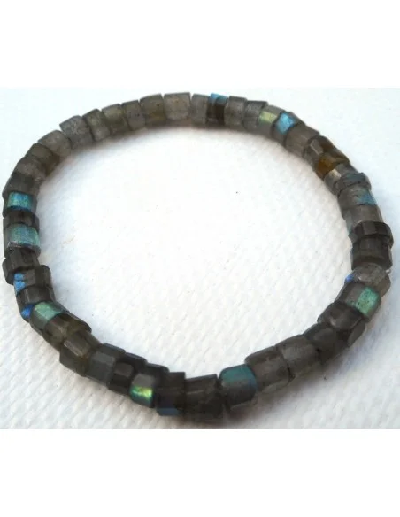 Labradorite cilindre bracelet  homme