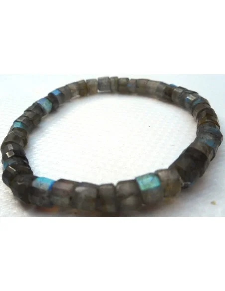 Labradorite cilindre bracelet  homme