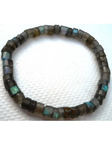 Labradorite cilindre bracelet  homme