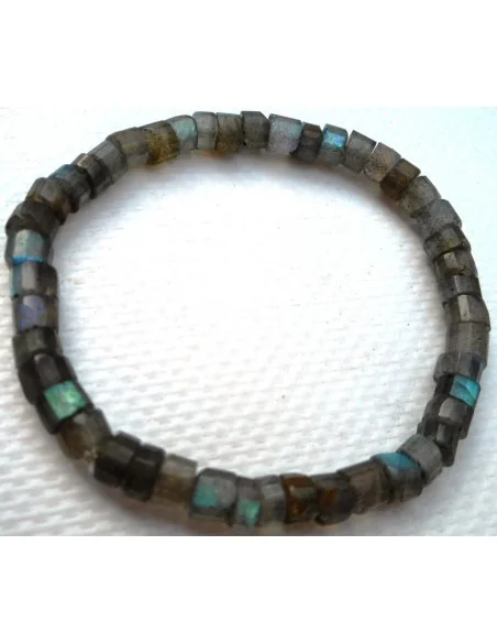 Labradorite cilindre bracelet  homme