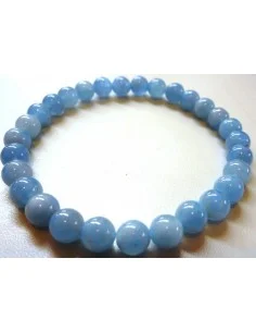 Magnifique bracelet aigue marine 6mm