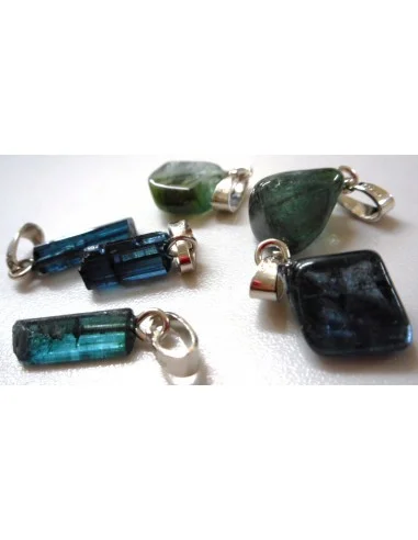 Indigolite pendentif