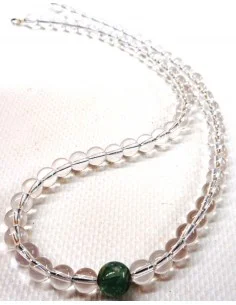 Tourmaline bleue 1mm collier