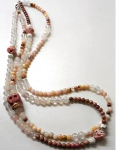 Collier Opale rose 2