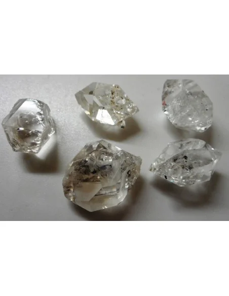 Diamant d'Herkimer compagnon pendentif 26 a 28mm