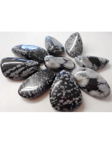 Obsidienne mouchete polis