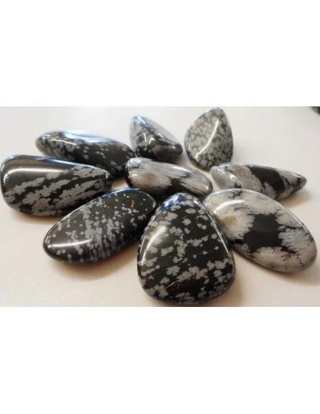 Obsidienne mouchete polis