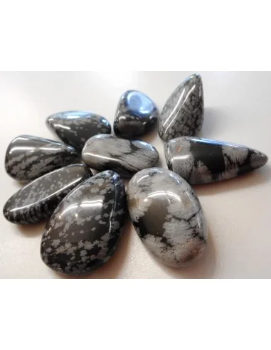 Obsidienne mouchete polis