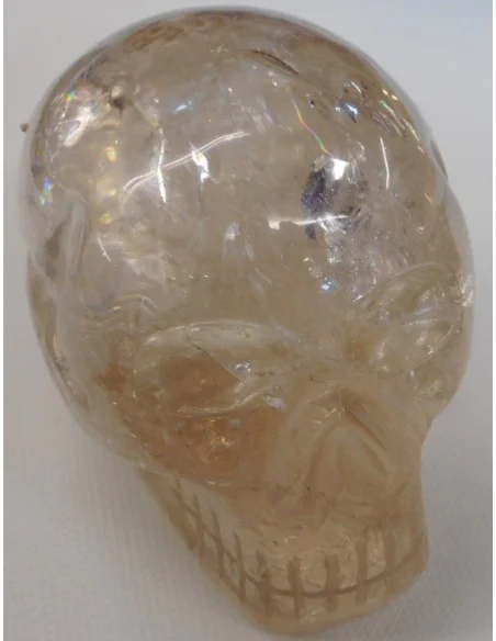 Crane en quartz fumé citriné Crane en quartz fumé citriné