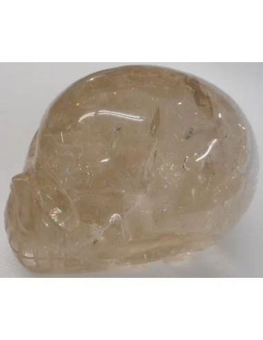 Crane en quartz fumé citriné