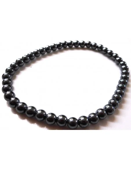 Bracelet hématite 4mm