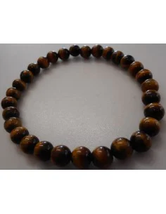 Bracelet en oeil de tigre 6mm 2