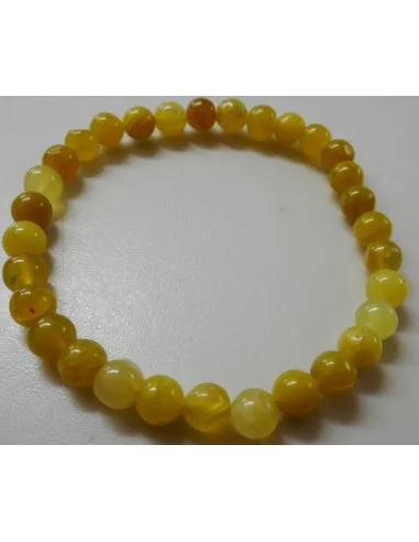 Opale jaune bracelet 6mm