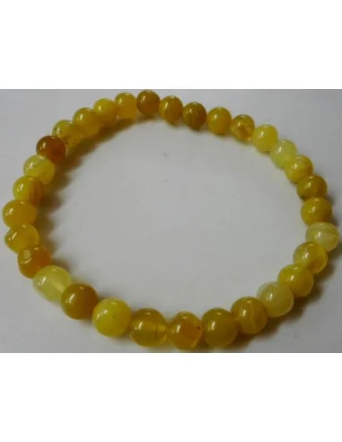 Opale jaune bracelet 6mm