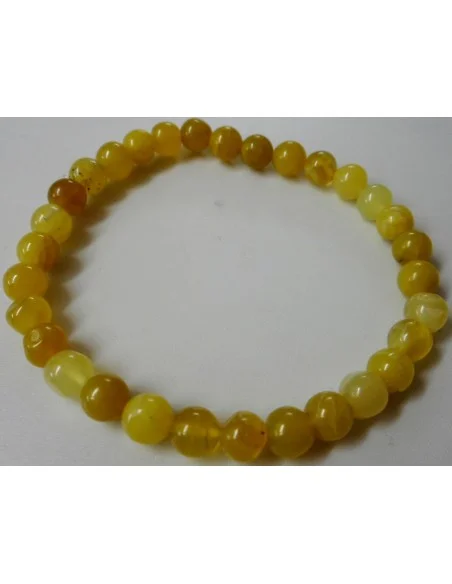 Opale jaune bracelet 6mm