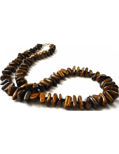 Collier Oeil de tigre baroque chute 