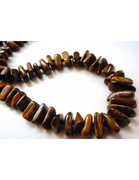 Collier Oeil de tigre baroque chute 