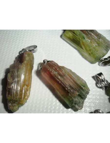 Tourmaline bicoleur pendentif