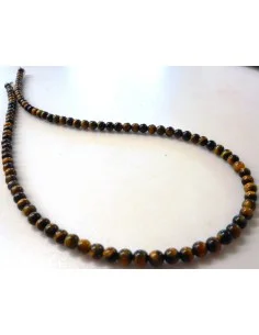 Collier Oeil de tigre 4mm 2