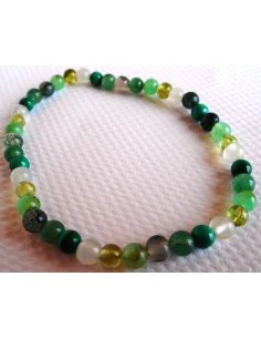 Bracelet vert pierre 4mm 2